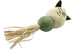 Jouet chat en peluche avec boule de jeu