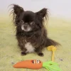 Jouet chien latex Xibor carotte orange