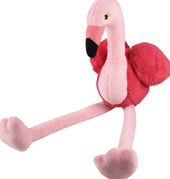 Jouet chien, peluche flamant rose