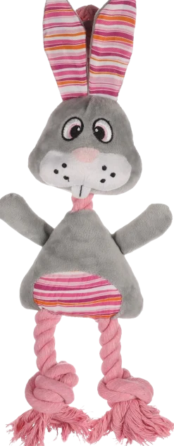 Jouet chien Pieno Lapin avec corde