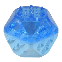 Jouet chien TPR SNOWY balle bleu, 8.3cm
