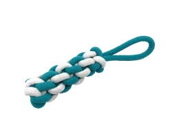 Jouet corde klyde bleu, L 28 cm