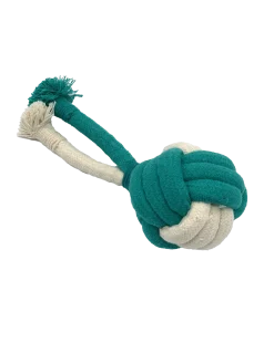 Jouet corde Komet bleu, L 24 cm