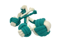 Jouet corde Komet bleu, S 15 cm