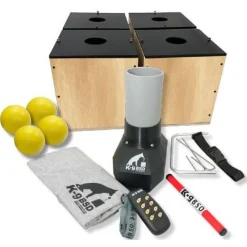 Kit 4 boites de détection BOIS + lanceur de balle BSD4
