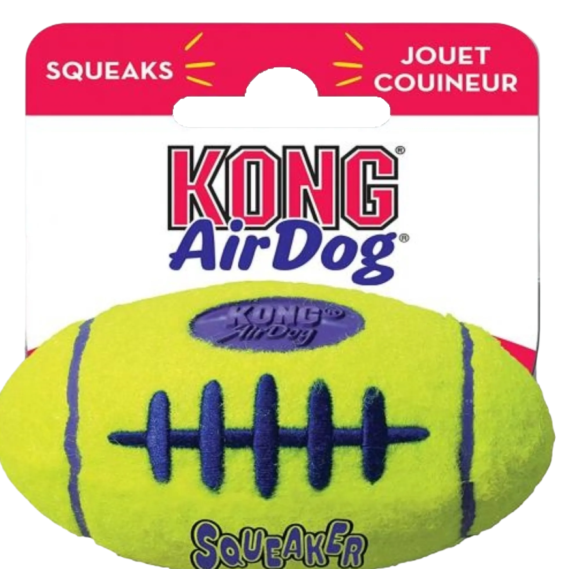 KONG Airdog Squeker Football Medium, balle de football américain