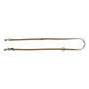 Laisse Biothane beige / tan multipositions 2 m x 16 mm - mousqueton nickelé