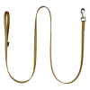 Laisse Biothane beige / tan 2 m x 16 mm - mousqueton nickelé