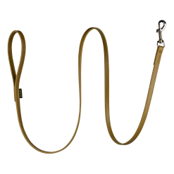 Laisse Biothane beige / tan 1.5 m x 12 mm - mousqueton nickelé