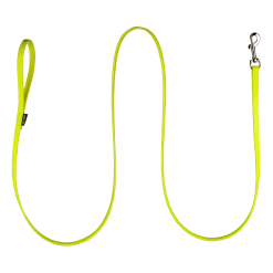 Laisse Biothane jaune 2 m x 12 mm - mousqueton nickelé