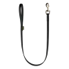 Laisse Biothane noire 1 m x 16 mm - mousqueton nickelé