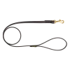 Laisse Biothane noire 1 m x 12 mm - mousqueton laiton
