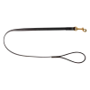 Laisse Biothane noire 1 m x 16 mm - mousqueton laiton