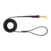 Laisse Biothane noire 2 m x 16 mm - mousqueton laiton