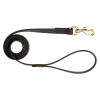 Laisse Biothane noire 1.50 m x 19 mm - mousqueton laiton