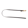 Laisse Biothane noire 1m x 12 mm sans poignée - mousqueton laiton