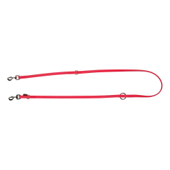 Laisse Biothane rose multipositions 2 m x 16 mm - mousqueton nickelé