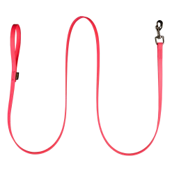 Laisse Biothane rose 2 m x 16 mm - mousqueton nickelé