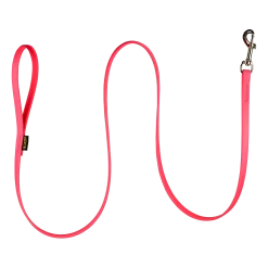 Laisse Biothane rose 1.50 m x 12 mm - mousqueton nickelé