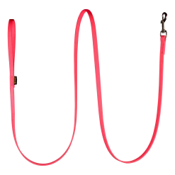 Laisse Biothane rose 2 m x 12 mm - mousqueton nickelé