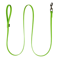 Laisse Biothane vert fluo 2 m x 16 mm - mousqueton nickelé