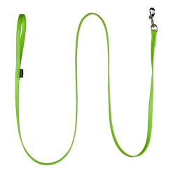 Laisse Biothane vert fluo 2 m x 12 mm - mousqueton nickelé