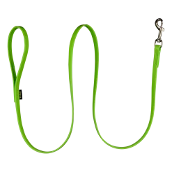 Laisse Biothane vert fluo 1.50 m x 12 mm - mousqueton nickelé