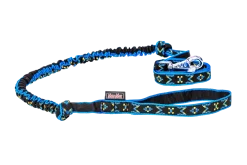 Laisse canicross MANMAT Canicross Line - wild blue