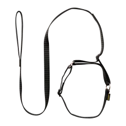 Laisse collier nylon 1.50 m x 12 mm, noir