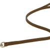 Laisse cuir cousue double 1 m x 16 mm - marron