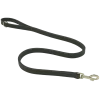 Laisse cuir cousue double 1.60 x 20 mm - noir