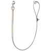 Laisse cuir cousue 1 m x 16 mm - chromé