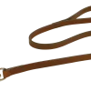 Laisse cuir cousue 1 m x 16 mm - marron