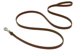 Laisse cuir cousue 2 m x 16 mm - marron