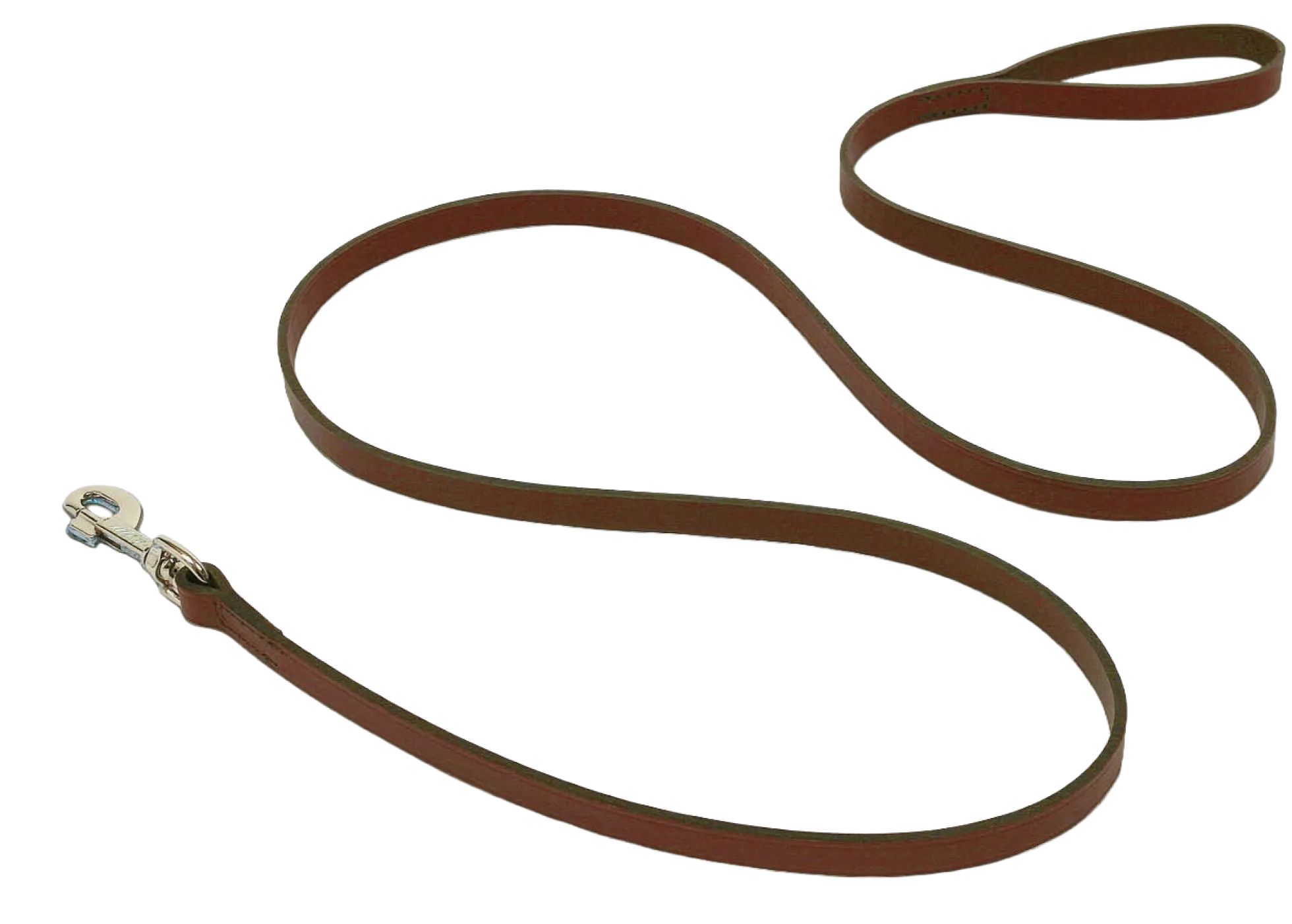 Laisse cuir cousue 2 m x 16 mm - marron