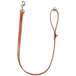 Laisse cuir cousue 1 m x 16 mm - naturel