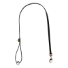 Laisse cuir cousue 1 m x 12 mm - noir