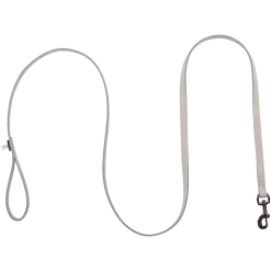 Laisse cuir cousus 2 m x 16 mm - chromé