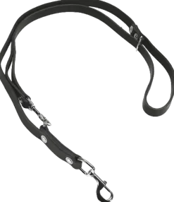 Laisse cuir 2.30 m avec anneau de réglage 2 positions, Scorpion