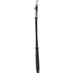Laisse cuir 2 positions 1.50 x 18 mm - noir