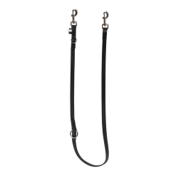 Laisse cuir 2 positions 1.50 x 18 mm - noir