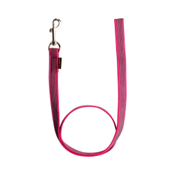 Laisse de conduite gomme sans poignée 1 m x 20 mm FUSCHIA