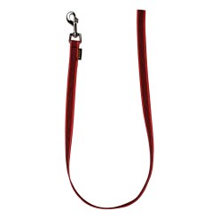 Laisse de conduite gomme sans poignée 1 m x 20 mm Rouge
