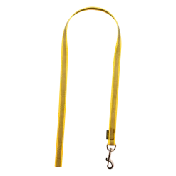 Laisse de conduite gomme sans poignée 1 m x 20 mm JAUNE