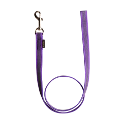 Laisse de conduite gomme sans poignée 1 m x 20 mm VIOLET