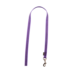 Laisse de conduite gomme sans poignée 1 m x 20 mm VIOLET
