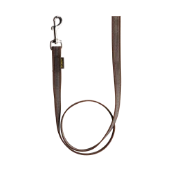 Laisse de conduite gomme sans poignée 1 m x 20 mm MARRON