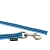 Laisse de conduite REFLE gomme sans poignée 1 m x 20 mm - BLEU