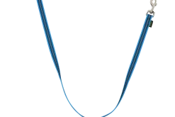Laisse de conduite REFLE gomme sans poignée 1 m x 20 mm - BLEU