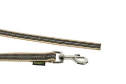 Laisse de conduite REFLE gomme sans poignée 1 m x 20 mm - BEIGE